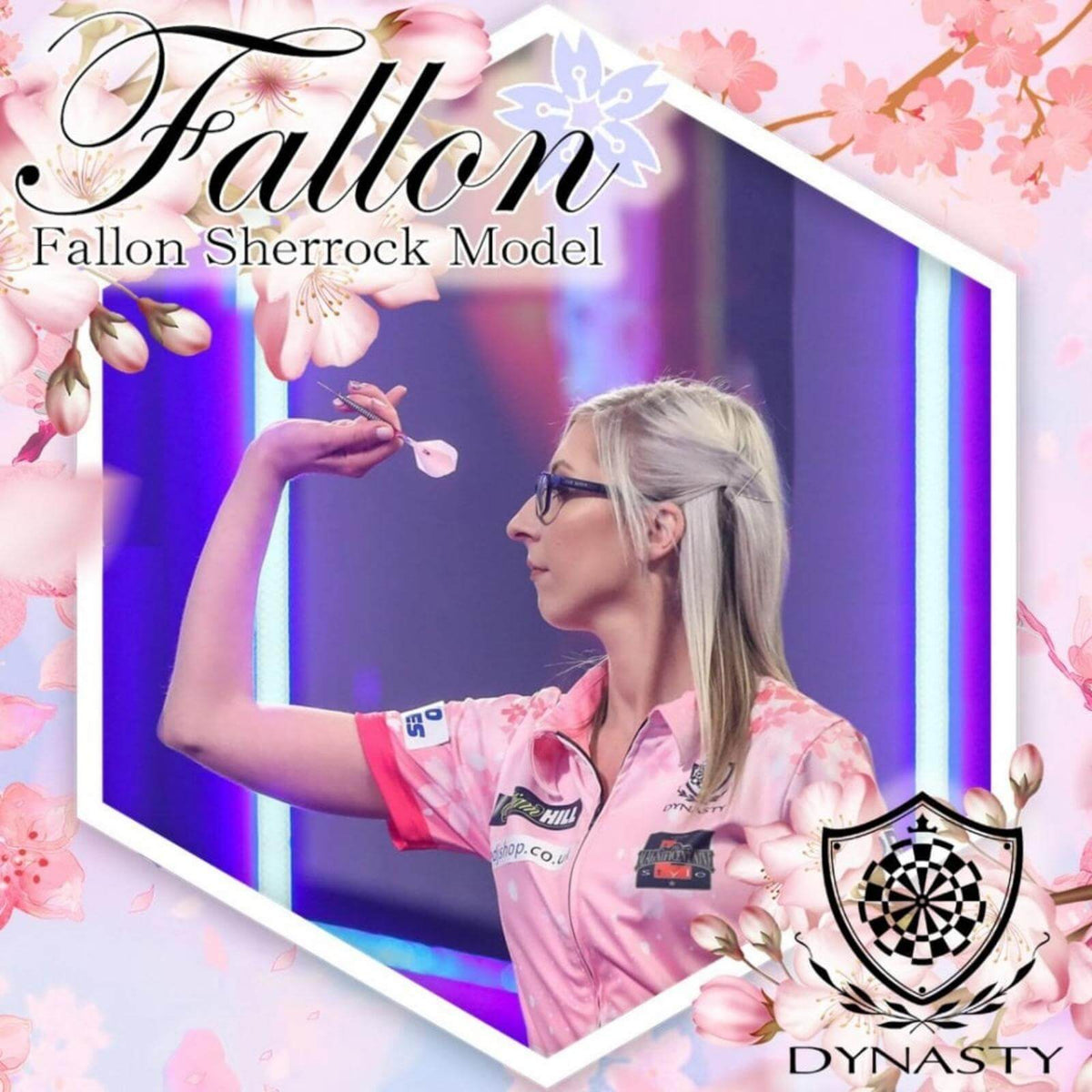 Darts - Dynasty - Fallon Sherrock V3 Darts - Black Ti - Steel Tip - 95% Tungsten - 24g 