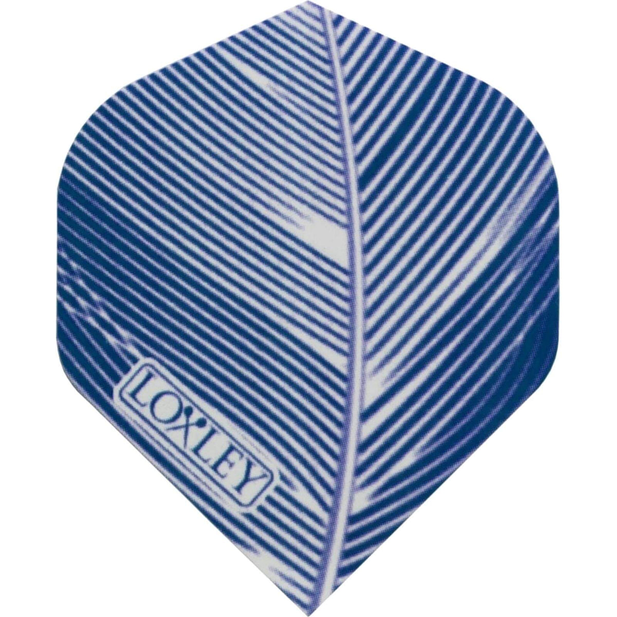 Dart Flights - Loxley - Feather Print - Big Wing Dart Flights Blue