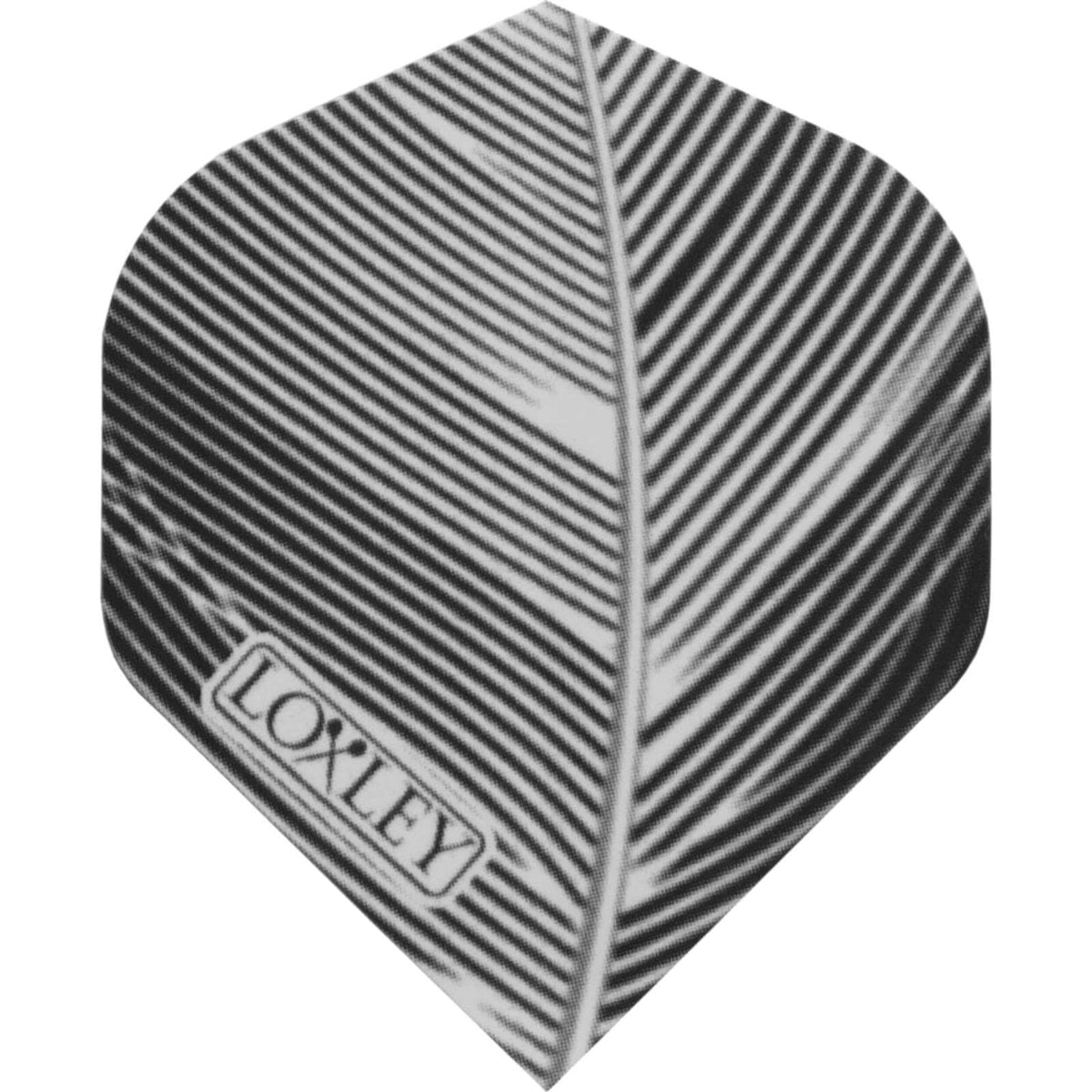 Dart Flights - Loxley - Feather Print - Big Wing Dart Flights Black