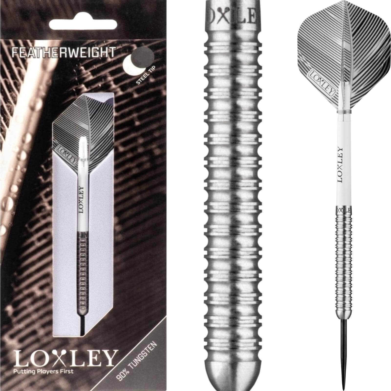 Darts - Loxley - Featherweight Darts - Steel Tip - 90% Tungsten - 16g 18g