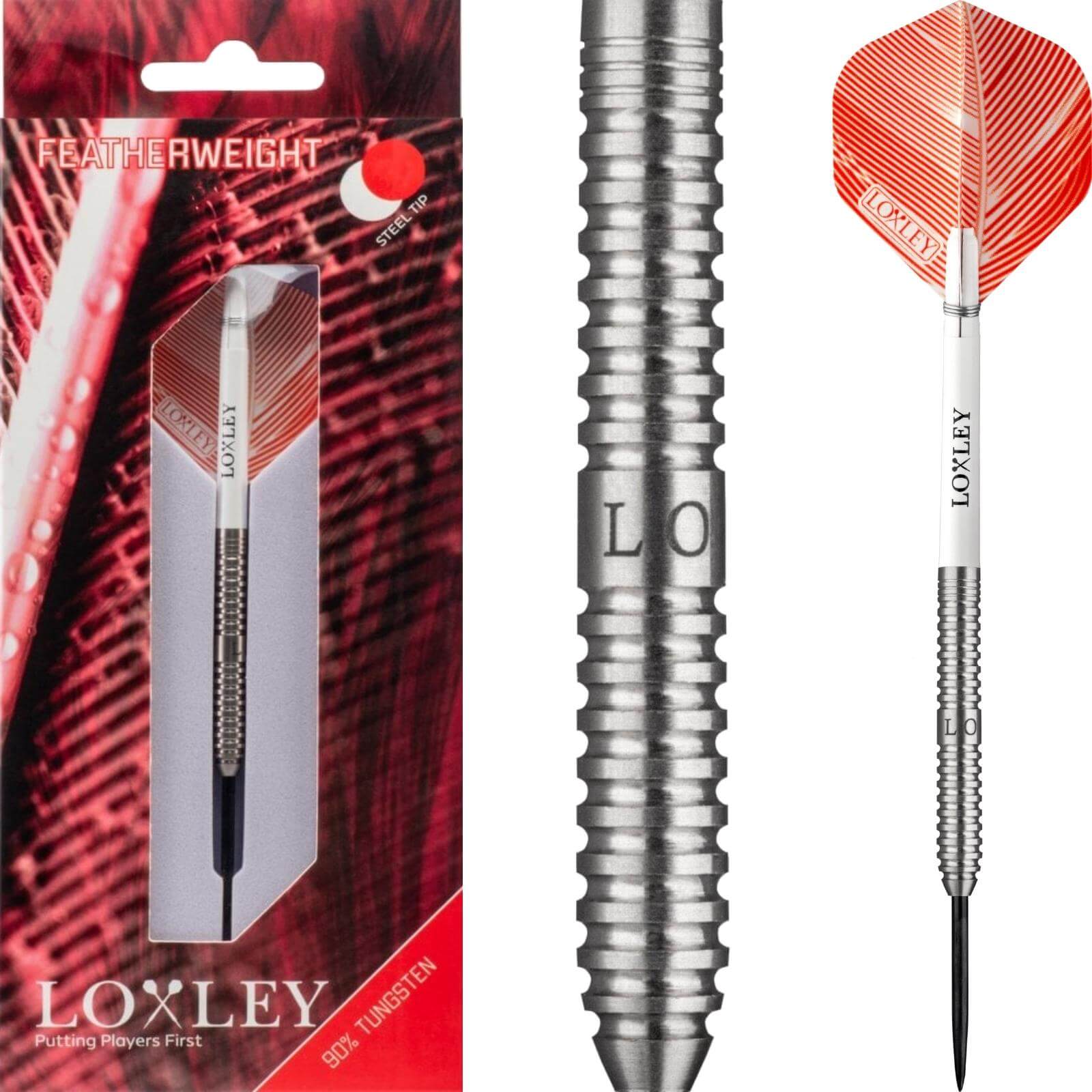 Darts - Loxley - Featherweight Darts - Steel Tip - 90% Tungsten - 17g 