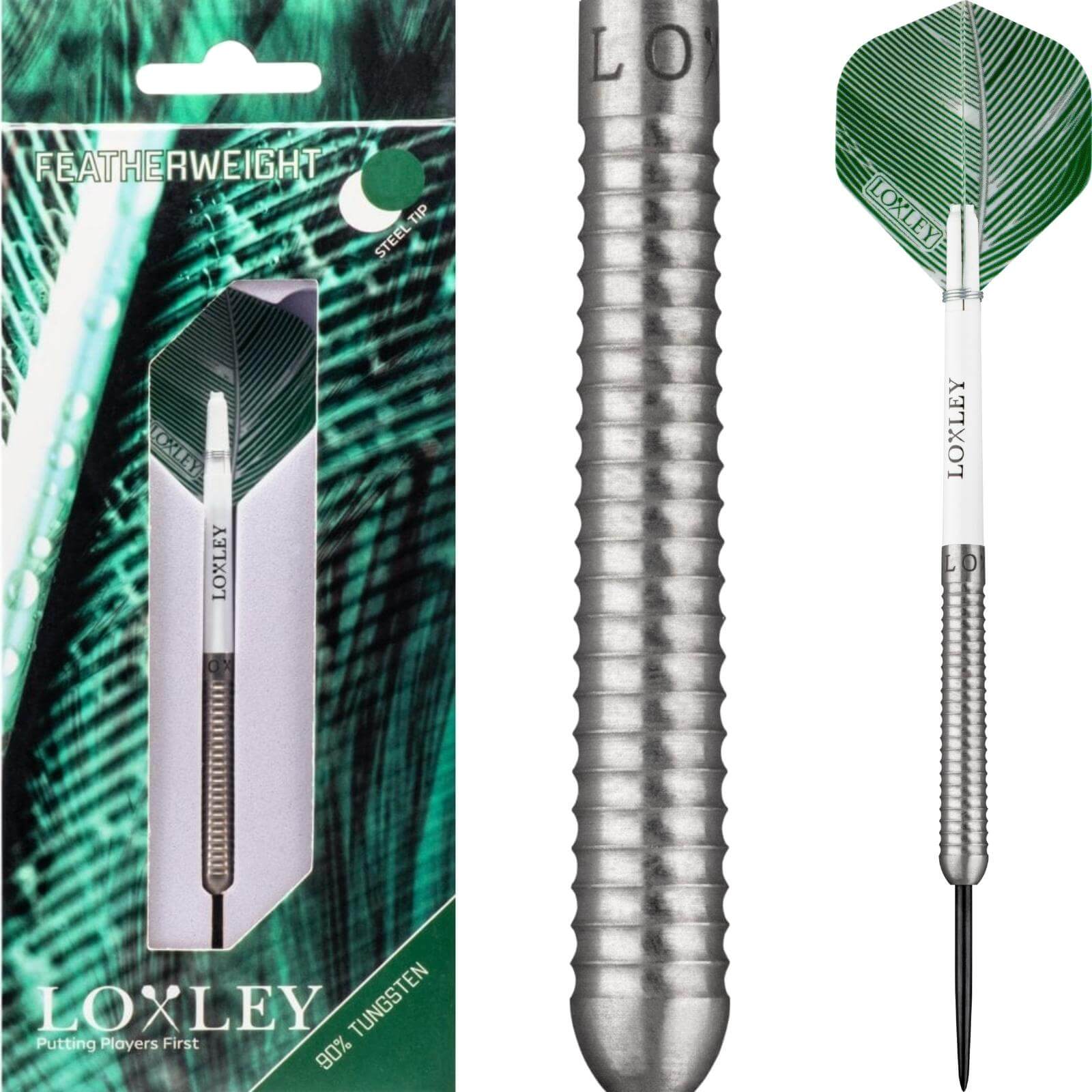 Darts - Loxley - Featherweight Darts - Steel Tip - 90% Tungsten - 19g 