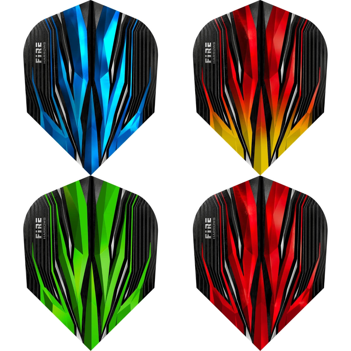 Dart Flights - Harrows - Fire - Standard Dart Flights 