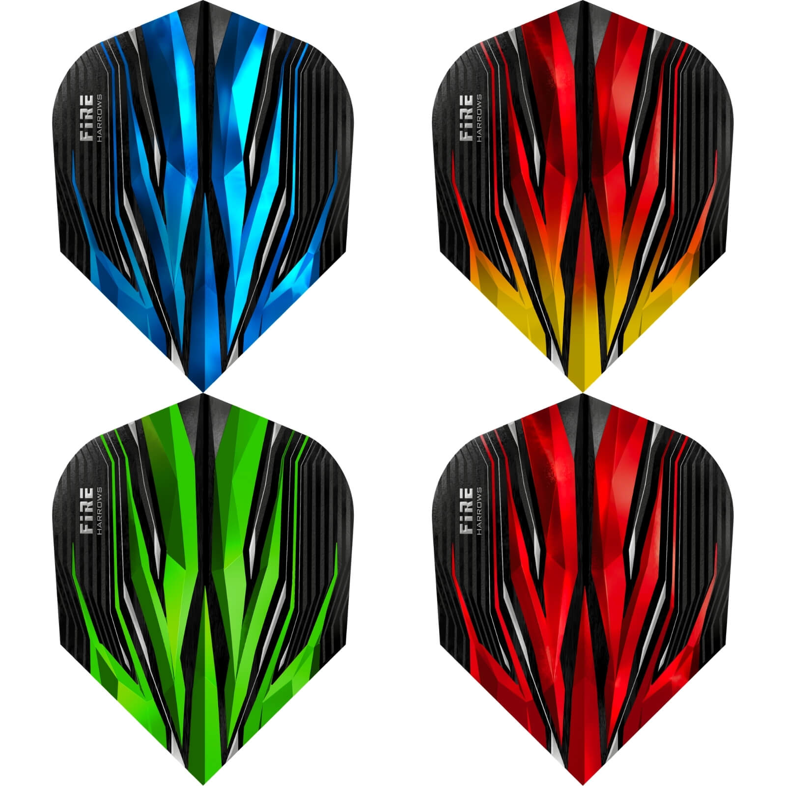Dart Flights - Harrows - Fire - Standard Dart Flights 