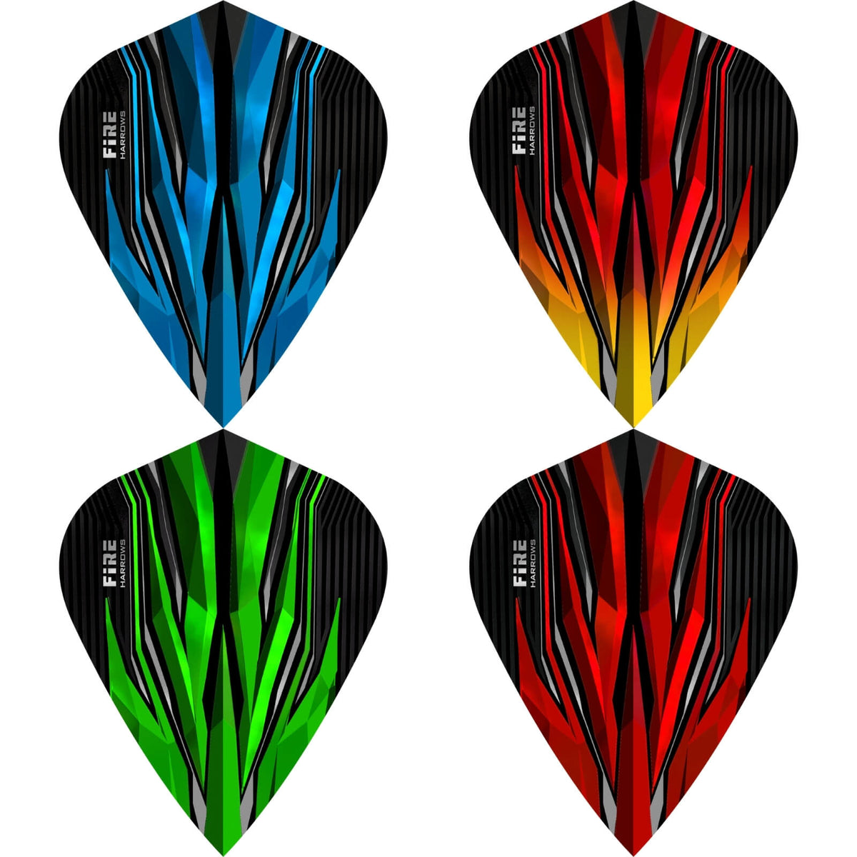 Dart Flights - Harrows - Fire - Kite Dart Flights 
