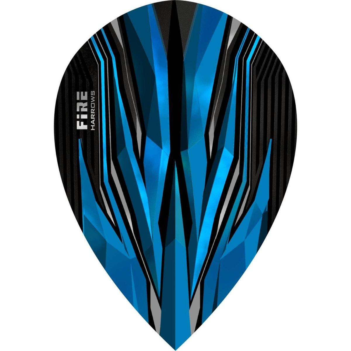 Dart Flights - Harrows - Fire - Pear Dart Flights Blue