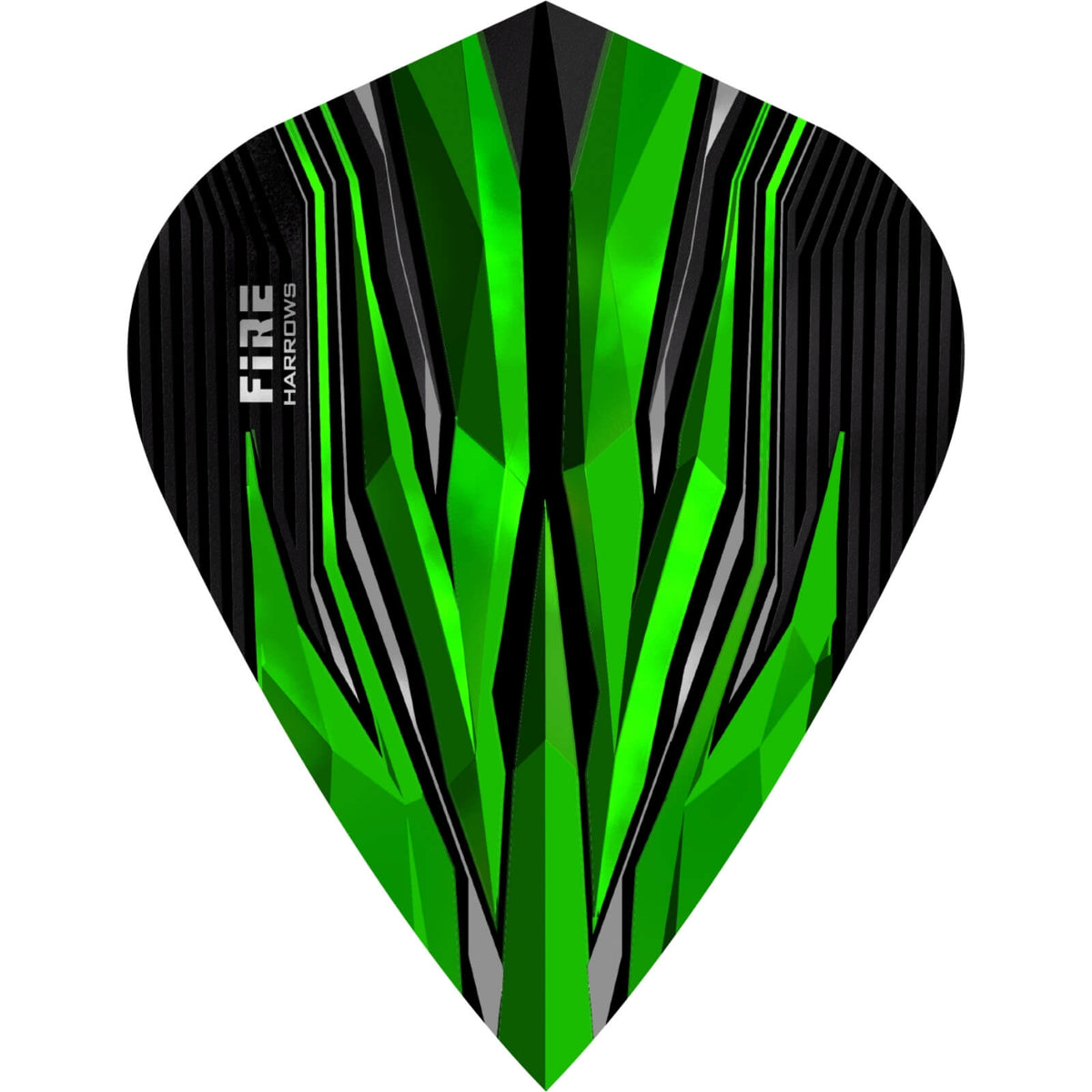 Dart Flights - Harrows - Fire - Kite Dart Flights Green