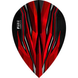 Harrows - Fire - Pear Dart Flights - Red
