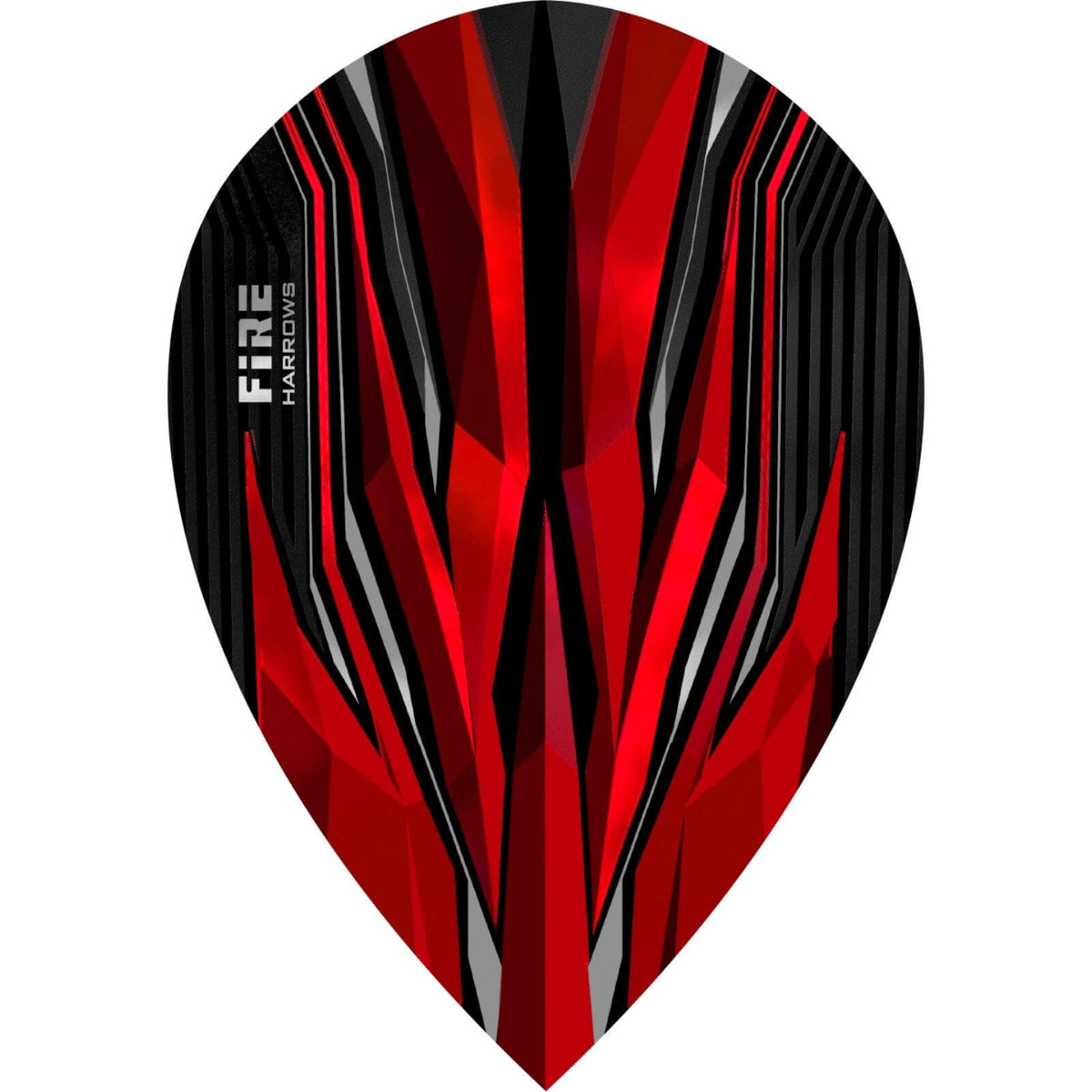 Dart Flights - Harrows - Fire - Pear Dart Flights Red