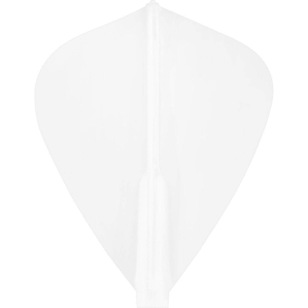 Dart Flights - Cosmo - Fit Flight 6 Pack - Plain - Kite Dart Flights White
