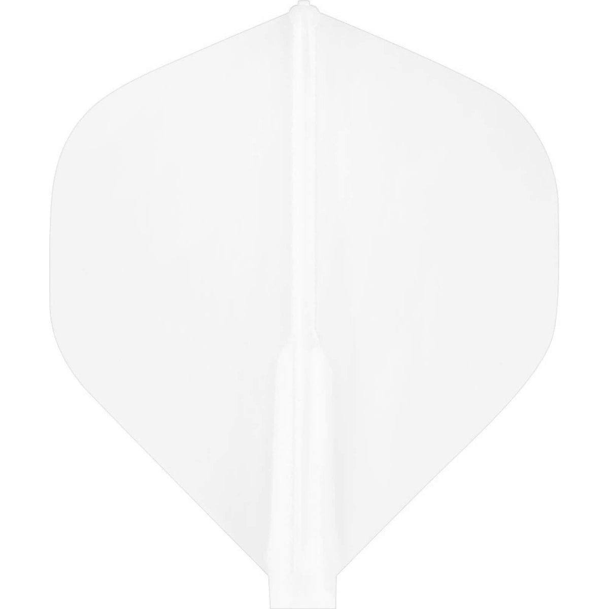 Dart Flights - Cosmo - Fit Flight 6 Pack - Standard - Plain - Big Wing Dart Flights White