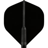 Cosmo - Fit Flight 6 Pack - Standard - Plain - Big Wing Dart Flights - Black