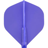 Cosmo - Fit Flight 6 Pack - Standard - Plain - Big Wing Dart Flights - Blue