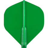 Cosmo - Fit Flight 6 Pack - Standard - Plain - Big Wing Dart Flights - Green