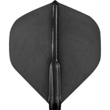 Cosmo - Fit Flight 6 Pack - Standard - Plain - Big Wing Dart Flights - Light Black