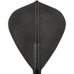 Cosmo - Fit Flight 6 Pack - Plain - Kite Dart Flights - Light Black