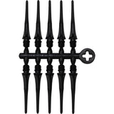 Cosmo - Fit Point Plus - Soft Tip Dart Points - 50 Pack - Black