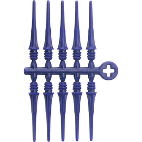Cosmo - Fit Point Plus - Soft Tip Dart Points - 50 Pack - Blue