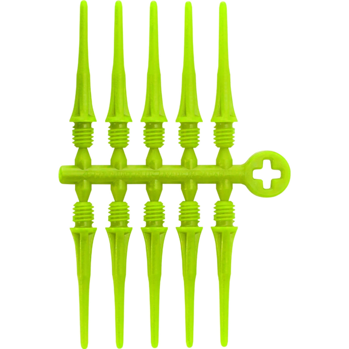 Soft Tip Accessories - Cosmo - Fit Point Plus - Soft Tip Dart Points - 50 Pack Green