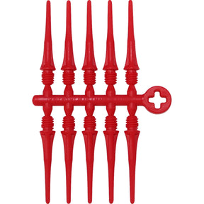 Cosmo - Fit Point Plus - Soft Tip Dart Points - 50 Pack - Red