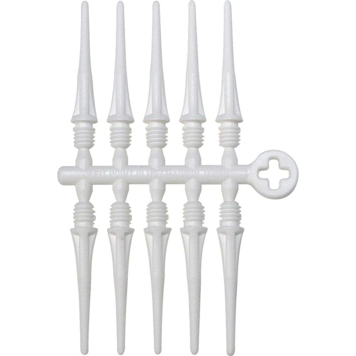 Soft Tip Accessories - Cosmo - Fit Point Plus - Soft Tip Dart Points - 50 Pack White