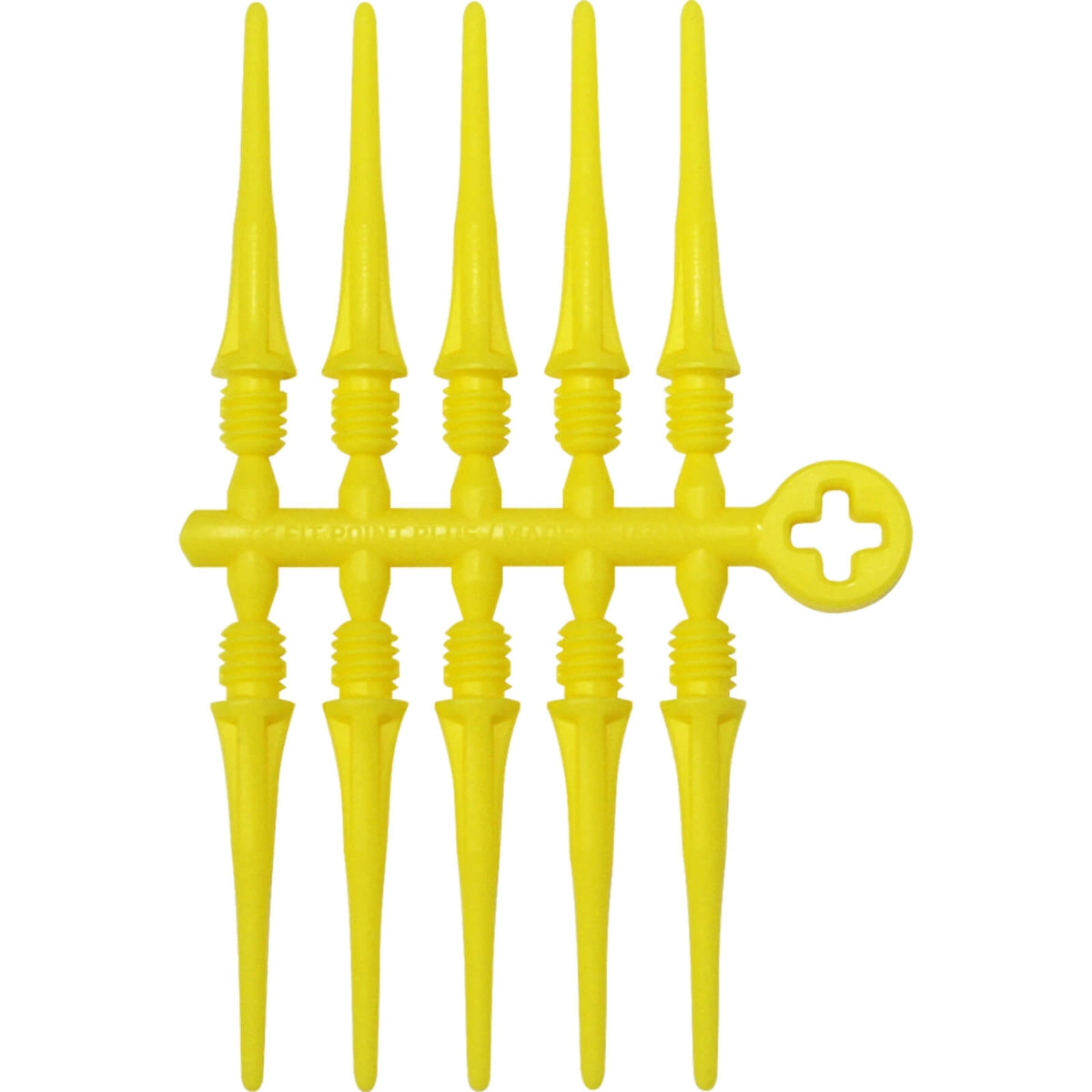 Soft Tip Accessories - Cosmo - Fit Point Plus - Soft Tip Dart Points - 50 Pack Yellow