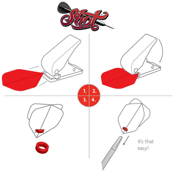 Shot Dart Flight Punch For Sale Avid Darts Shop Australia