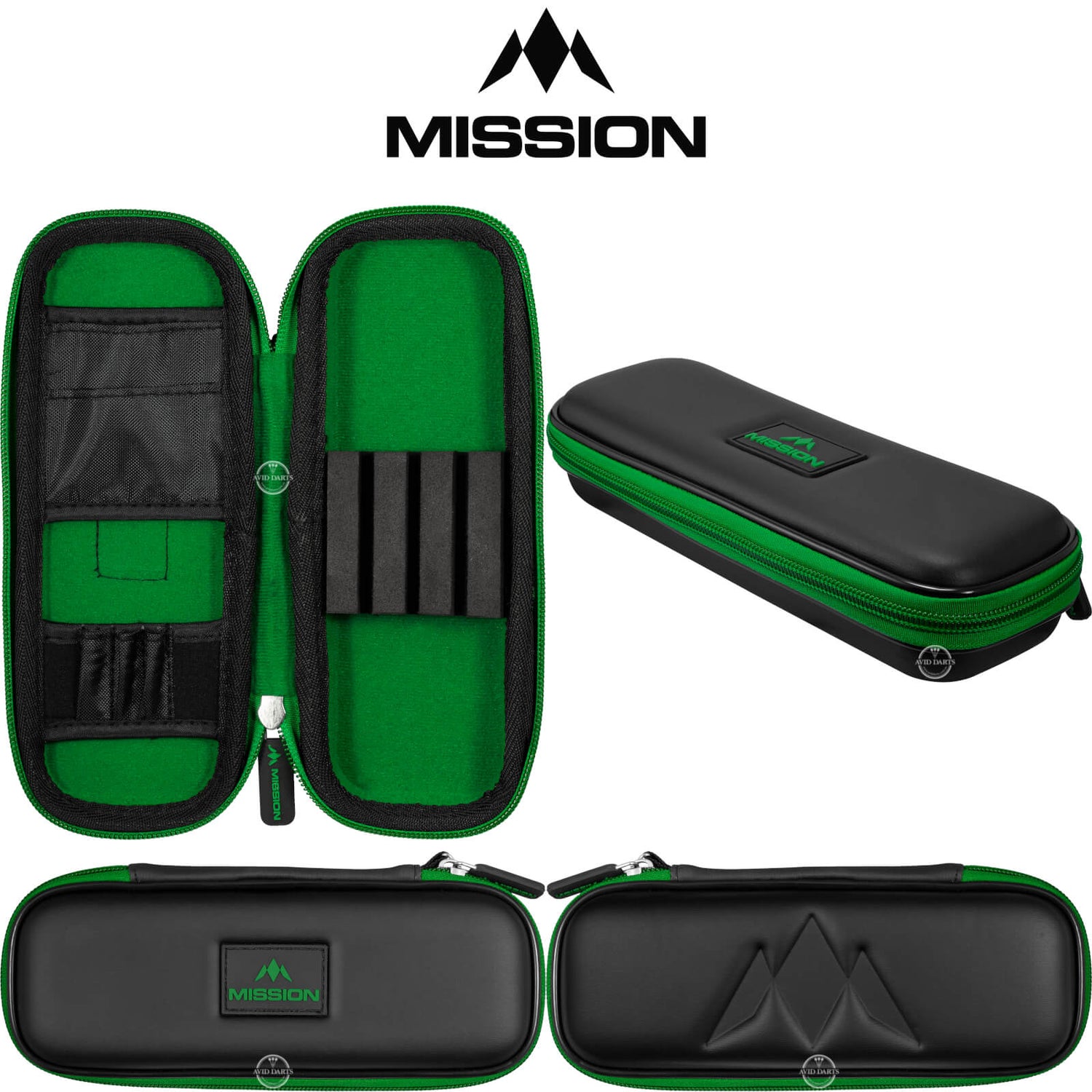Mission - Freedom Slim Darts Case - Green