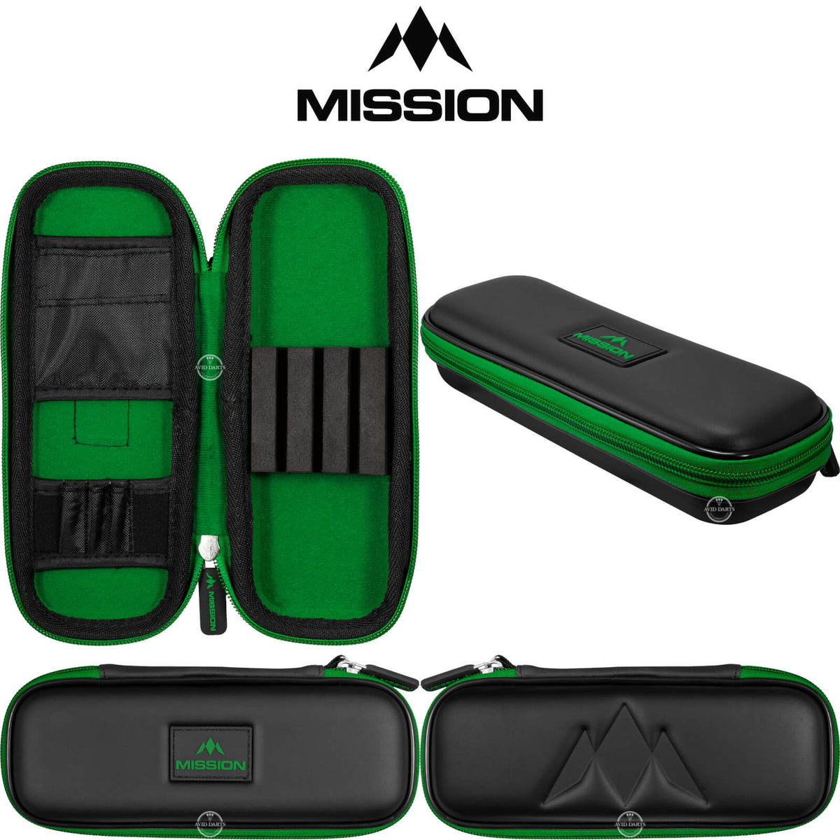 Dart Cases - Mission - Freedom Slim Darts Case Green