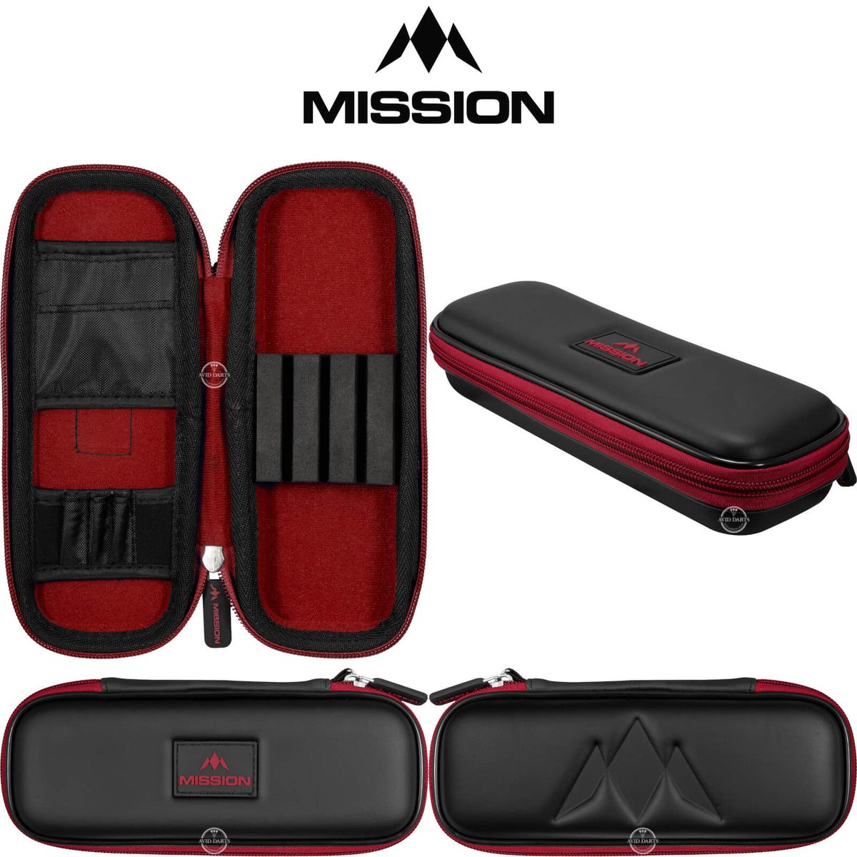 Dart Cases - Mission - Freedom Slim Darts Case Red