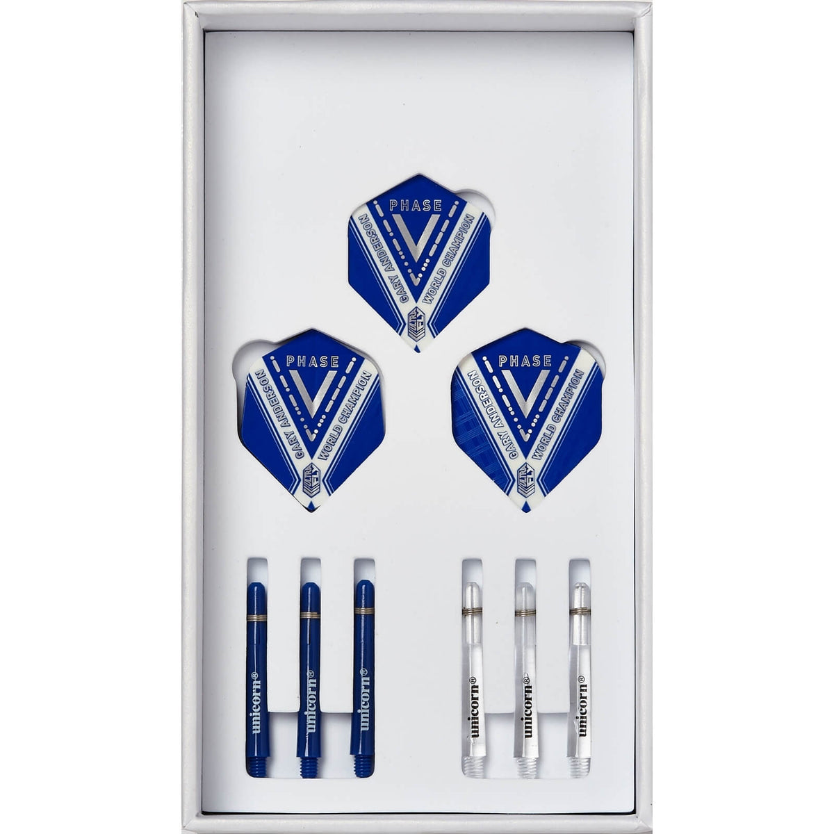 Darts - Unicorn - Gary Anderson Phase 5 Darts - Steel Tip - 90% Tungsten - 21g 22g 23g 24g 25g 