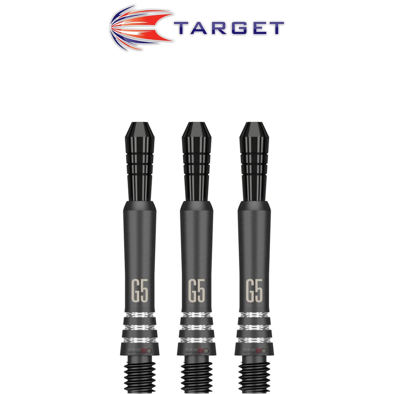 Target - Phil Taylor Power Gen 5 Black Titanium Dart Shafts - Short (32.5mm)