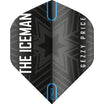 Red Dragon - Hardcore Gerwyn Price - Big Wing Dart Flights - Snowflake Black