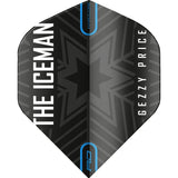 Red Dragon - Hardcore Gerwyn Price - Big Wing Dart Flights - Snowflake Black