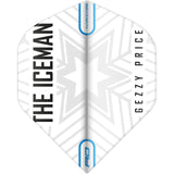Red Dragon - Hardcore Gerwyn Price - Big Wing Dart Flights - Snowflake White