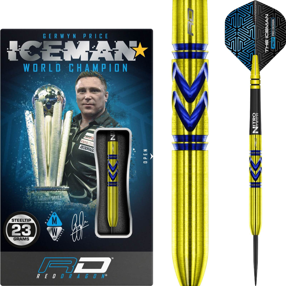 Red Dragon - Gerwyn Price Avalanche Gold - 90% Tungsten - 22g 23g 24g -