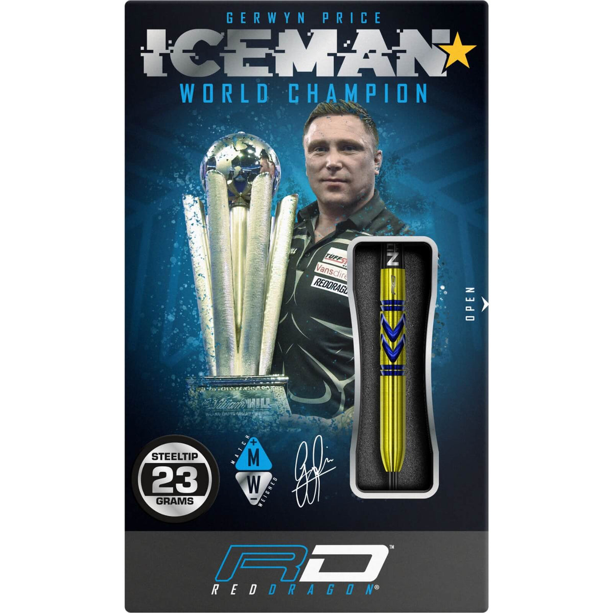 Darts - Red Dragon - Gerwyn Price Avalanche Gold - Steel Tip - 90% Tungsten - 22g 23g 24g 
