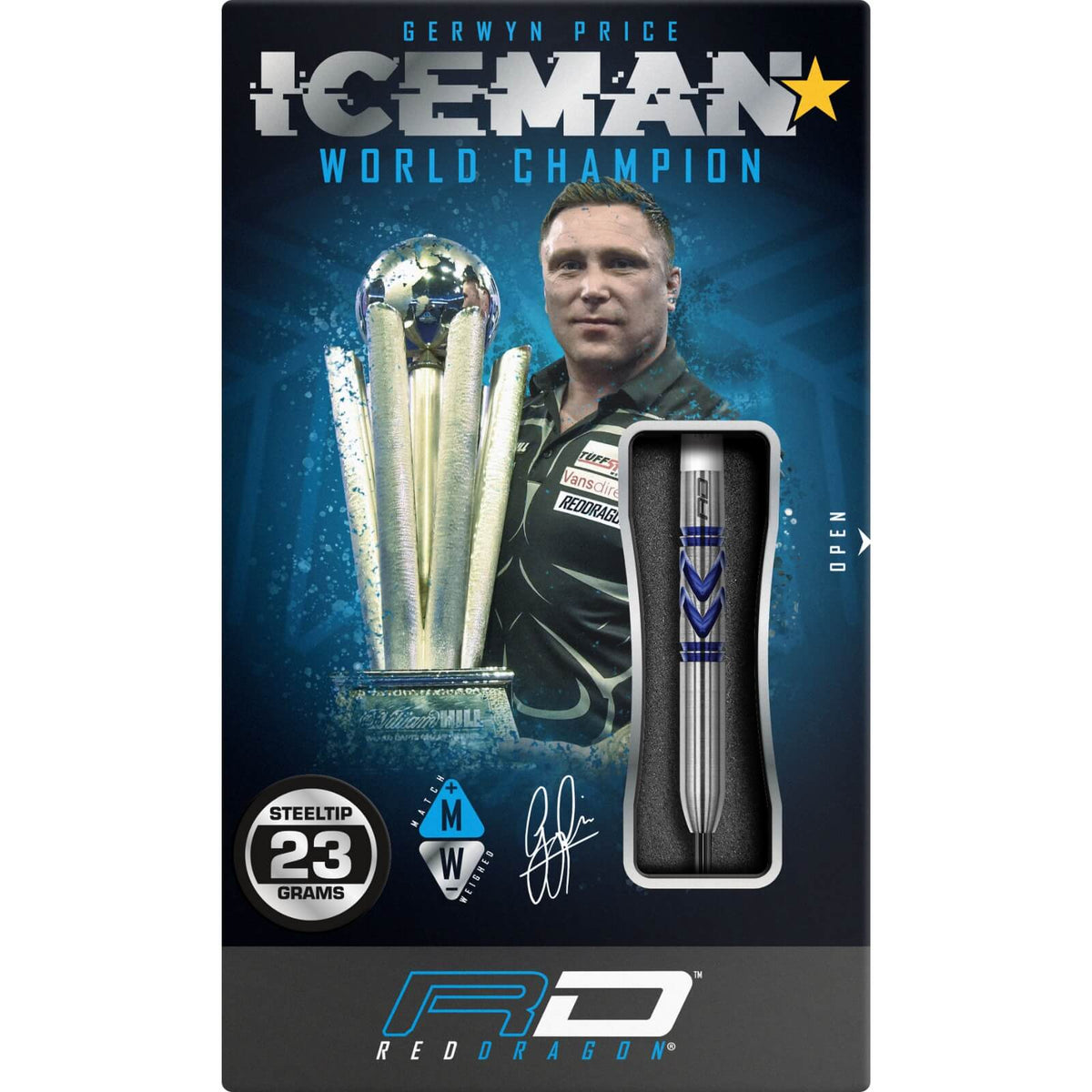 Darts - Red Dragon - Gerwyn Price Avalanche Pro Darts - Steel Tip - 90% Tungsten - 21g 23g 25g 