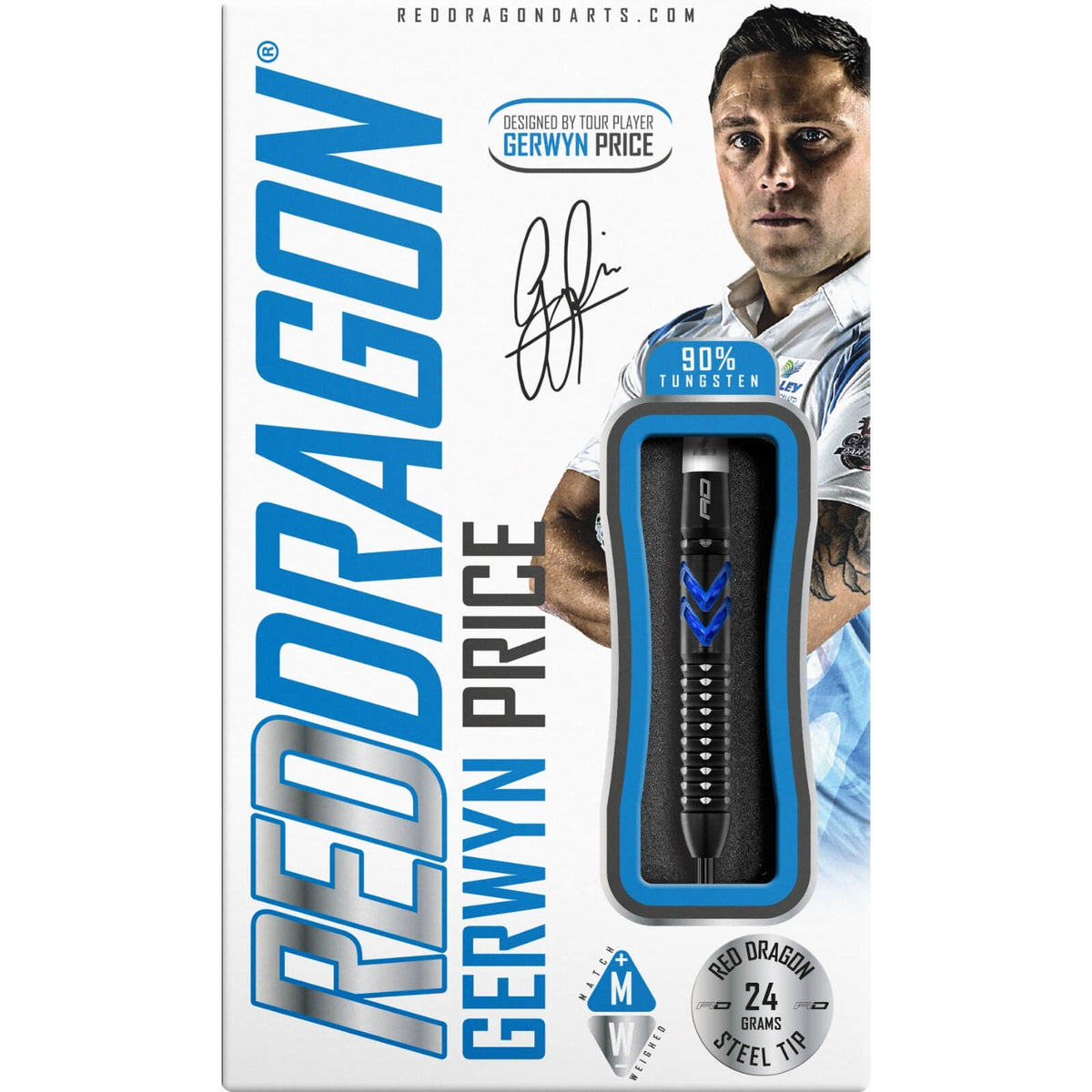 Darts - Red Dragon - Gerwyn Price SE Darts - Steel Tip - 90% Tungsten - 22g 24g 26g 