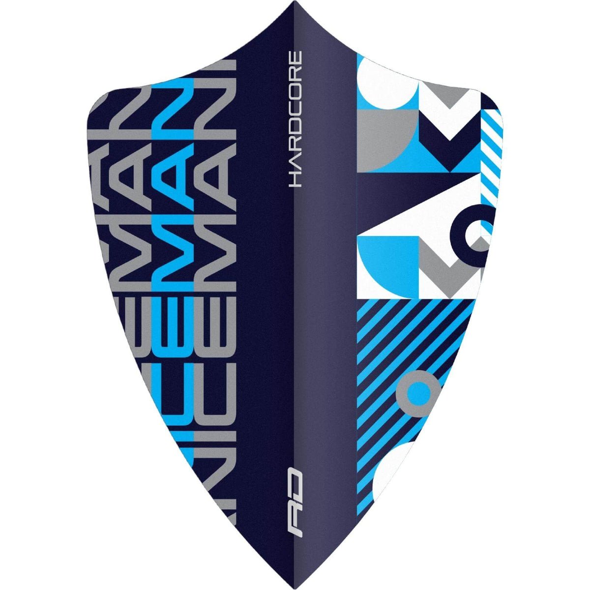 Dart Flights - Red Dragon - Hardcore Gerwyn Price Stack - Freestyle Dart Flights Blue