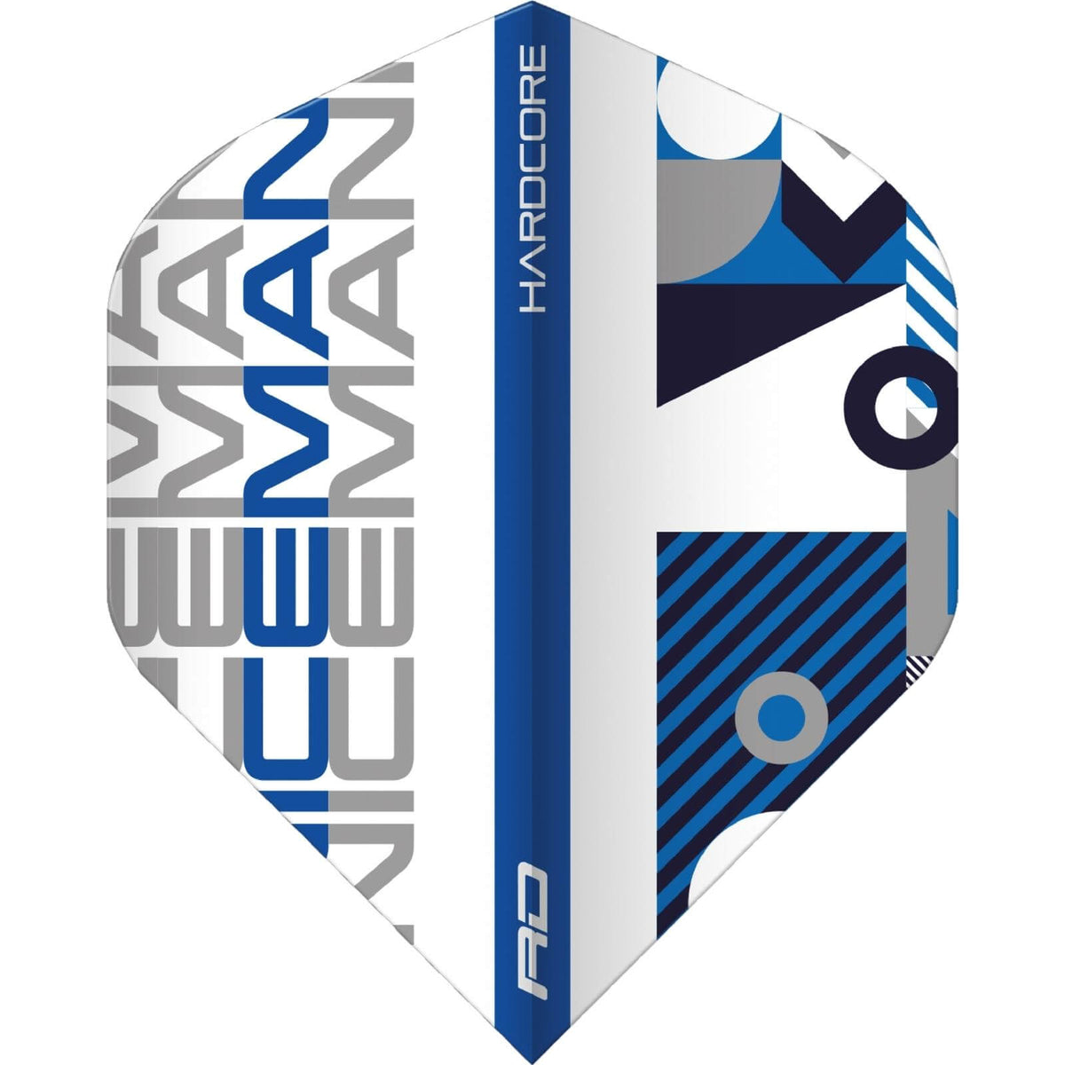 Dart Flights - Red Dragon - Hardcore Gerwyn Price Stack - Big Wing Dart Flights White