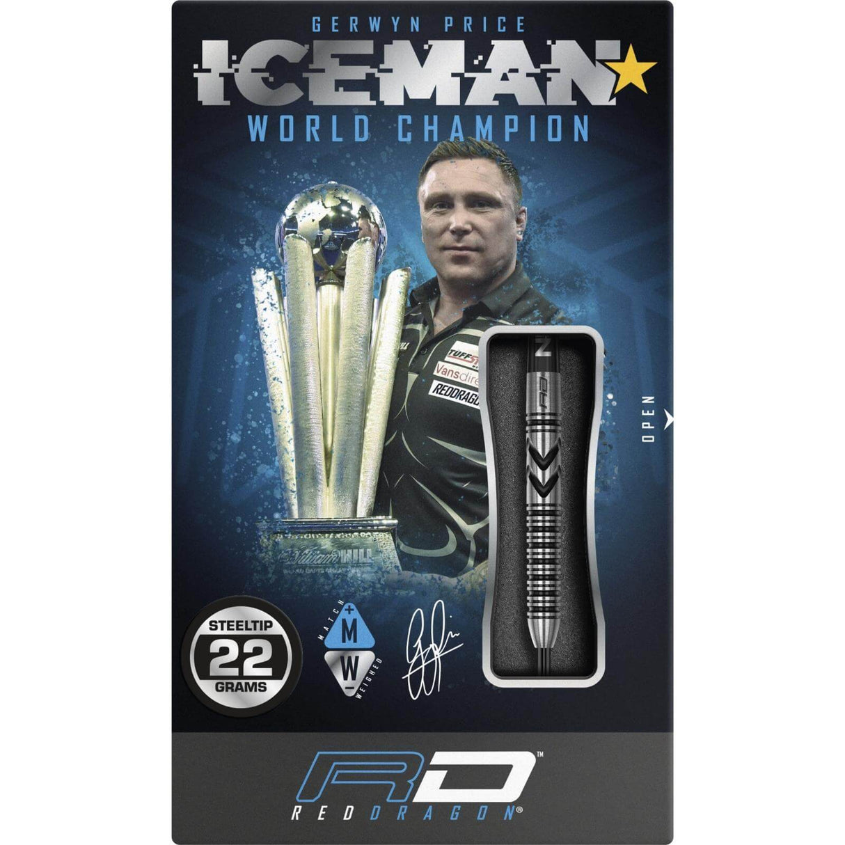 Red Dragon - Gerwyn Price Thunderbolt Darts - 90% Tungsten - 22g 24g -