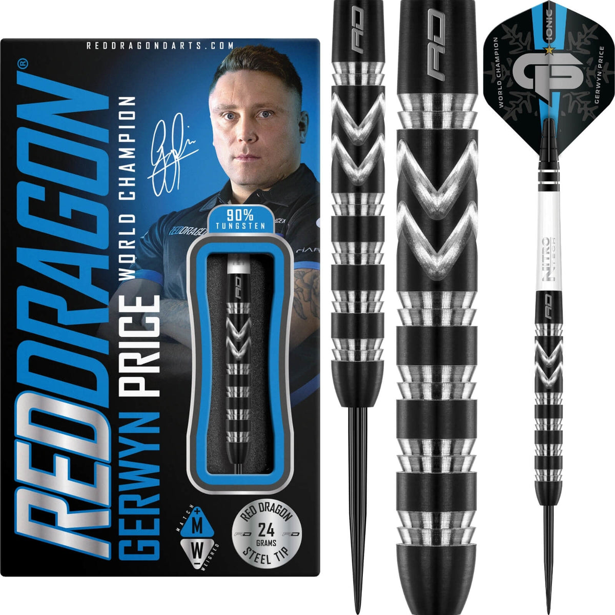 Red Dragon Gerwyn Price World Champion Darts For Sale 24g 26g Avid