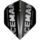 Red Dragon - Gerwyn Price World Champion Edition - Big Wing Dart Flights - Iceman Silver