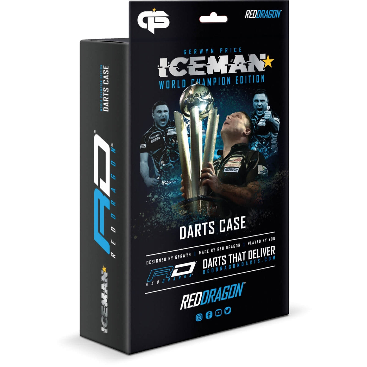Dart Cases - Red Dragon - Gerwyn &quot;Iceman&quot; Price World Champion Darts Case 