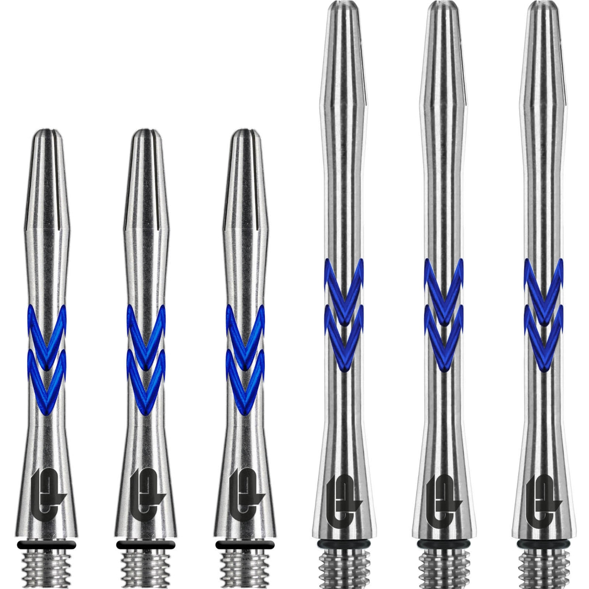 Red Dragon - Gerwyn "Iceman" Price V-Groove - Aluminium Dart Shafts - Short (36mm) / Blue