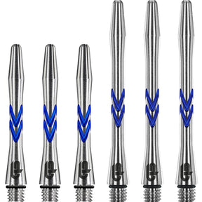 Red Dragon - Gerwyn "Iceman" Price V-Groove - Aluminium Dart Shafts - Short (36mm) / Blue