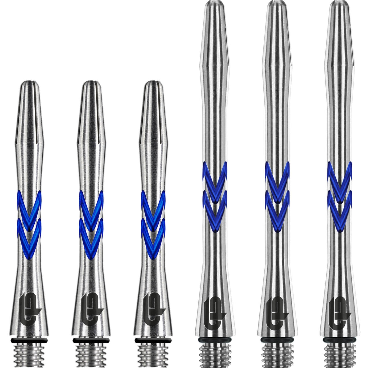 Dart Shafts - Red Dragon - Gerwyn &quot;Iceman&quot; Price V-Groove - Aluminium Dart Shafts Short (36mm) / Blue