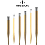 Mission - Glide Dart Points - 30mm 32mm 34mm 36mm 38mm 40mm - 30mm / Gold