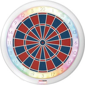 Gran Darts - GranBoard 132 - Steel Tip Size - Bluetooth Electronic LED Soft Tip Dartboard -